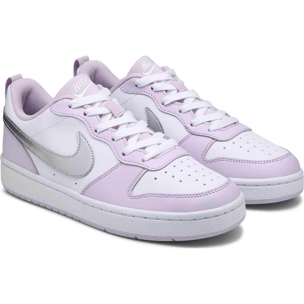 Nike Youth Lavender and Silver Sneakers